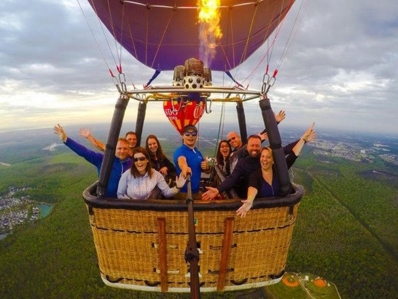Volando en globo